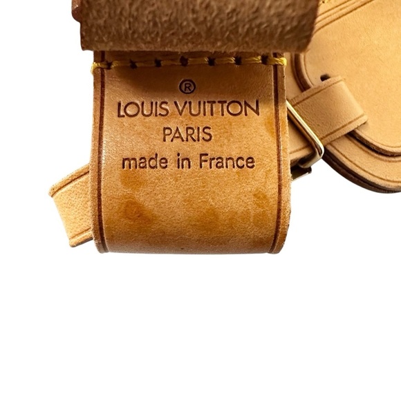Authentic Louis Vuitton Vachetta Leather Large Luggage Tag with Poignet - Picture 9 of 9